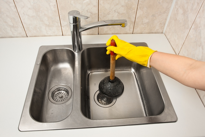 blocked kitchen sink home remedy